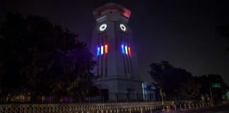 Ghantaghar Kathmandu solidarity with Paris 3