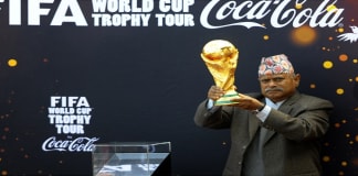 FIFA worldcup Trophy Tour in Nepal