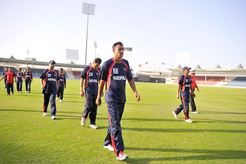 Nepali Team at ICC World T20 Qualifiers tournament