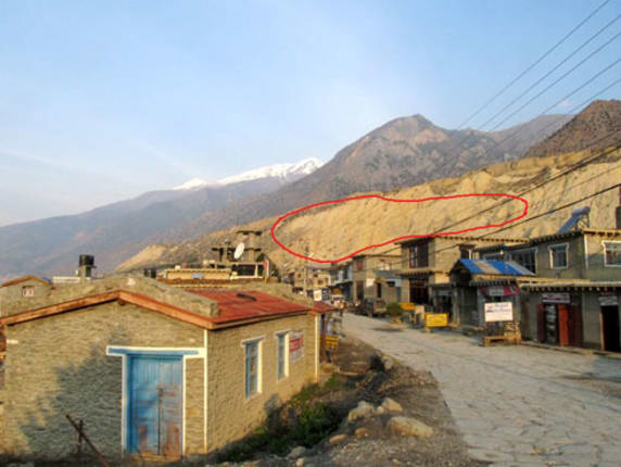 Jomsom Location where Agni Nepal Plane Crashed