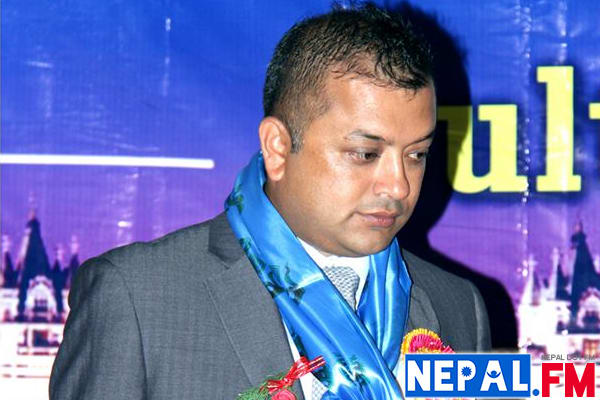 Gagan Thapa at NRN UK Program