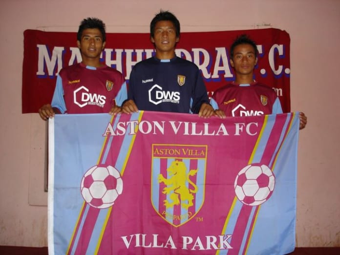 Aston Villa Supports Nepali Footballers of Machhindra FC