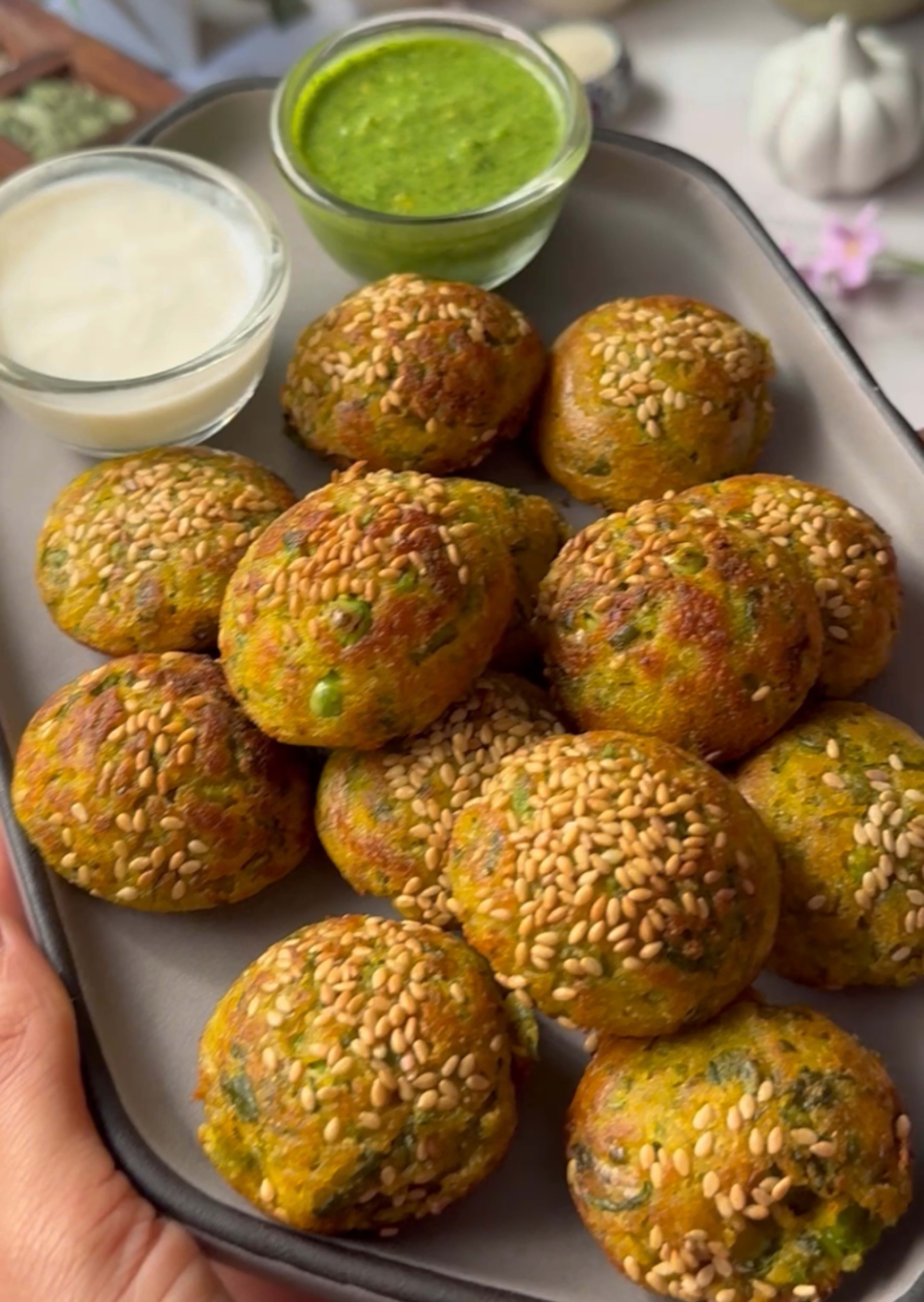 Quick Methi Mutter Appe
