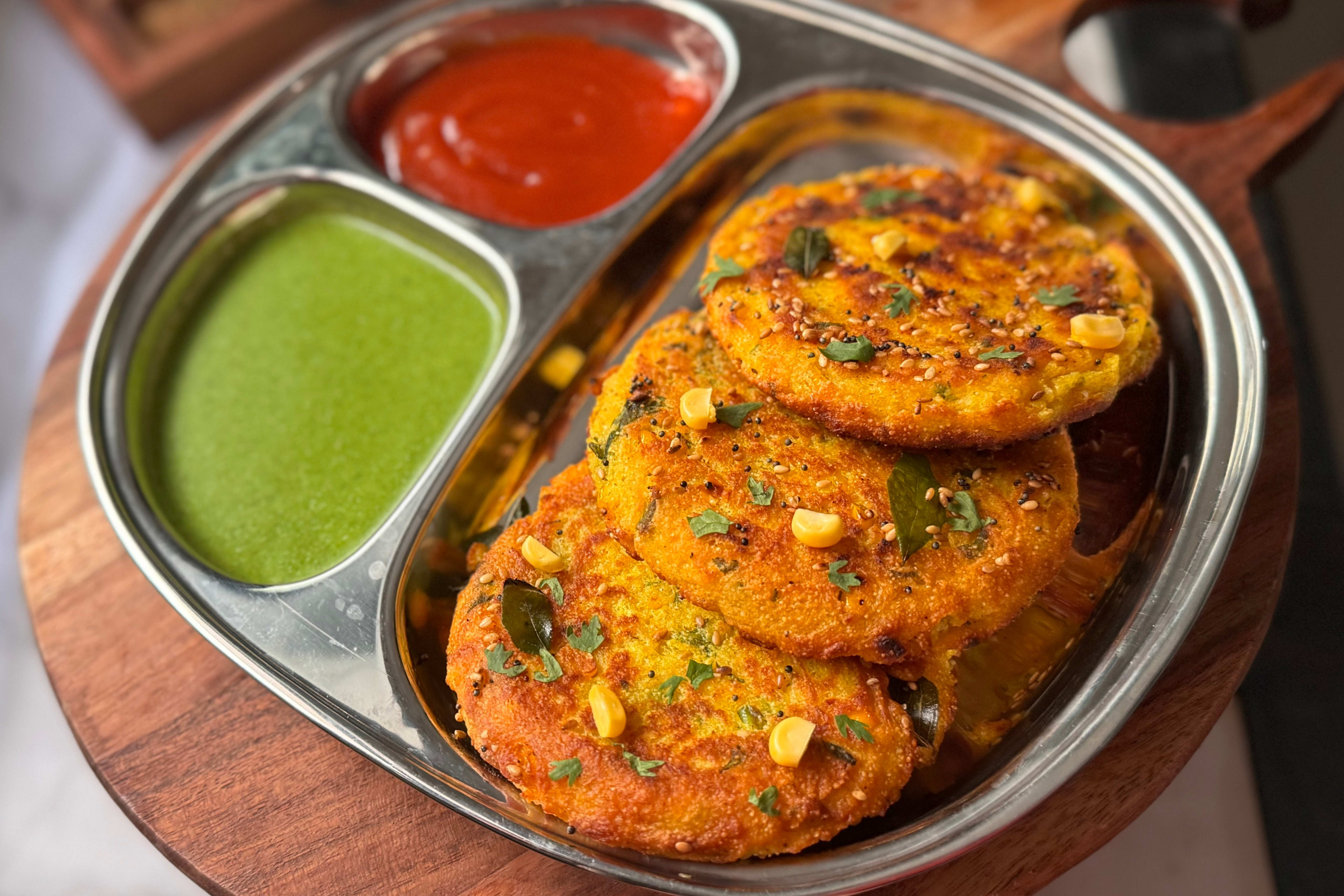 Crispy Corn Pancake