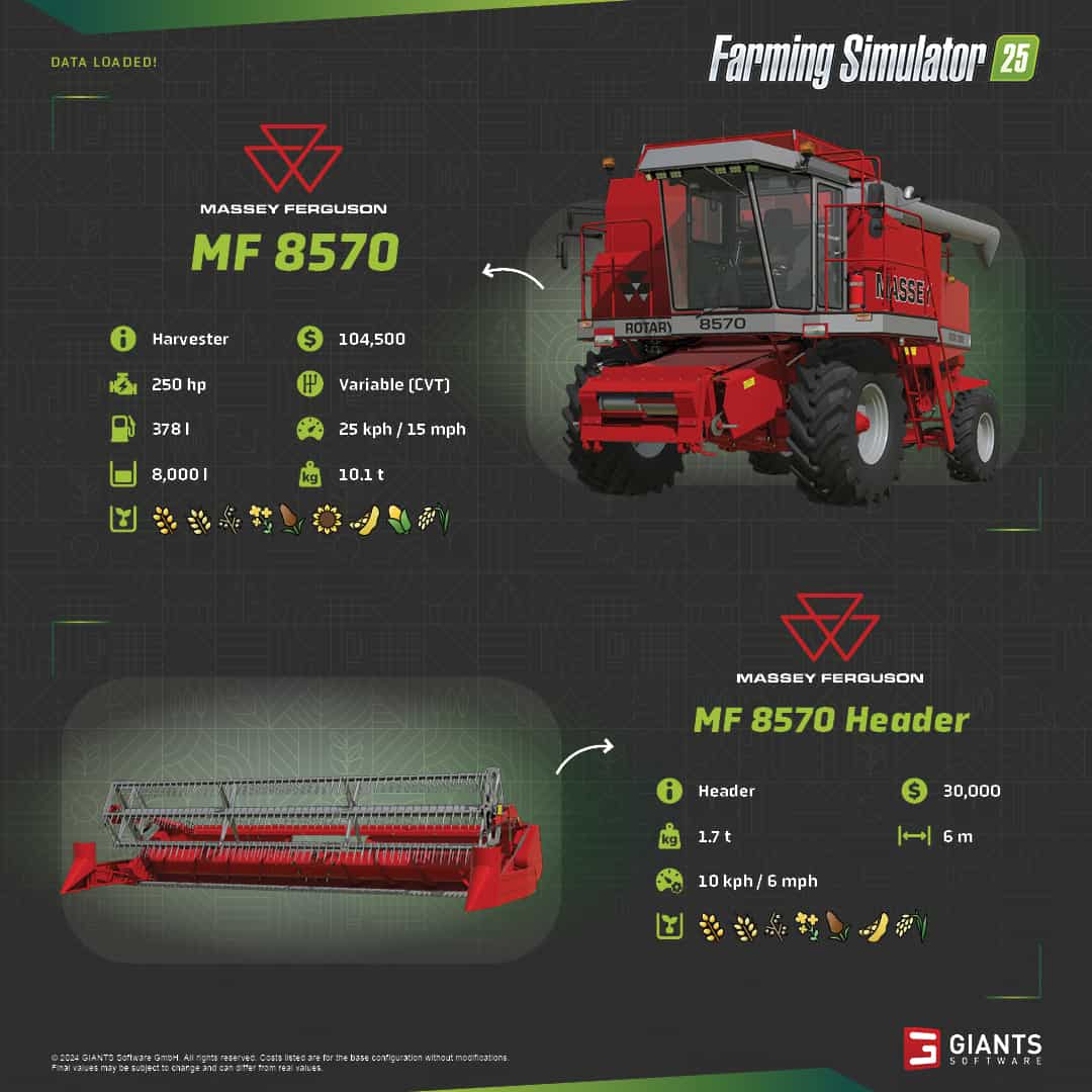 MF 8570 Header