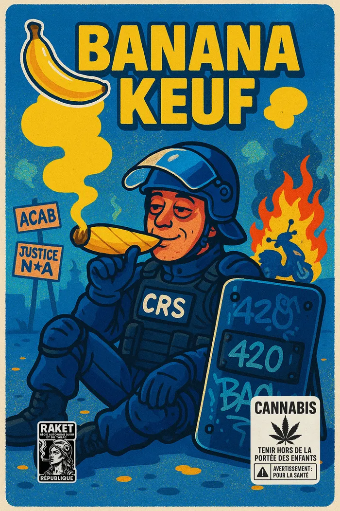 Weedbag Banana Cough Cop Smoke Strain