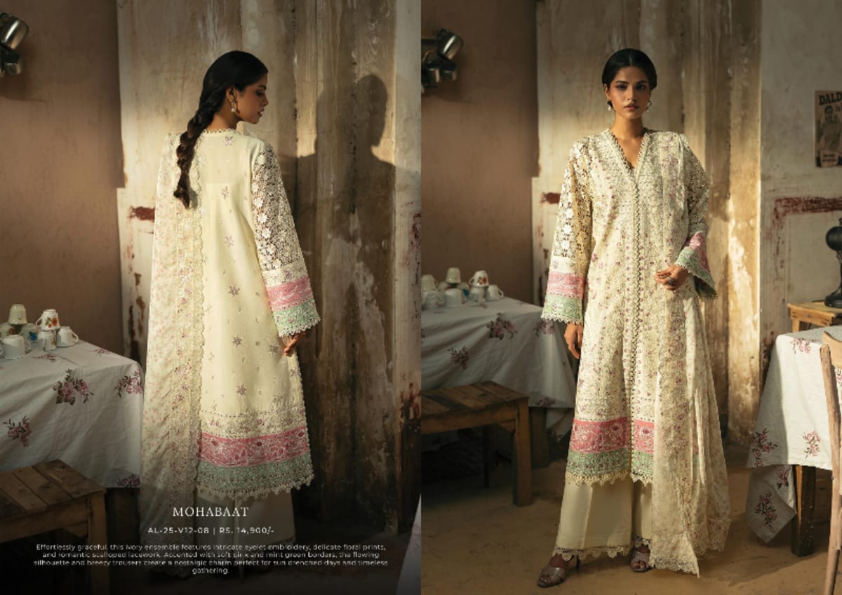 Afrozeh Mulaqaat Festive lawn 25 6