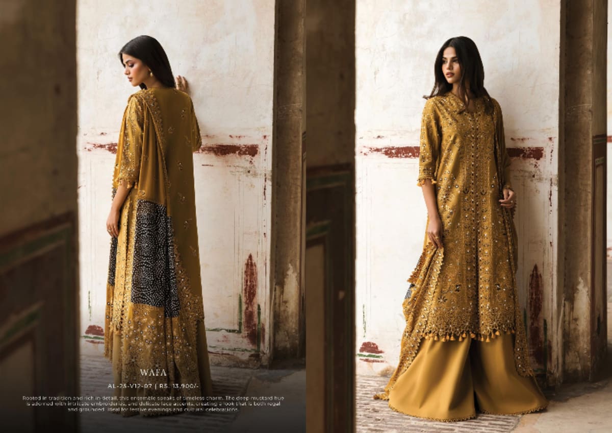 Afrozeh Mulaqaat Festive lawn 25
