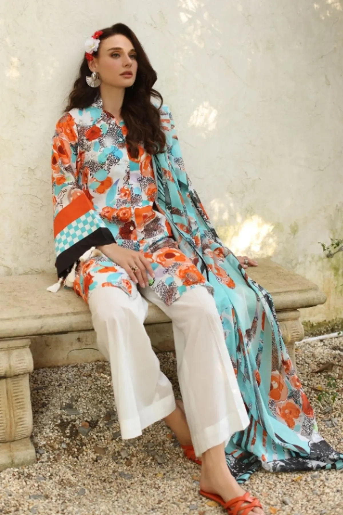 GUL AHMED Printed  Summer Lawn 12