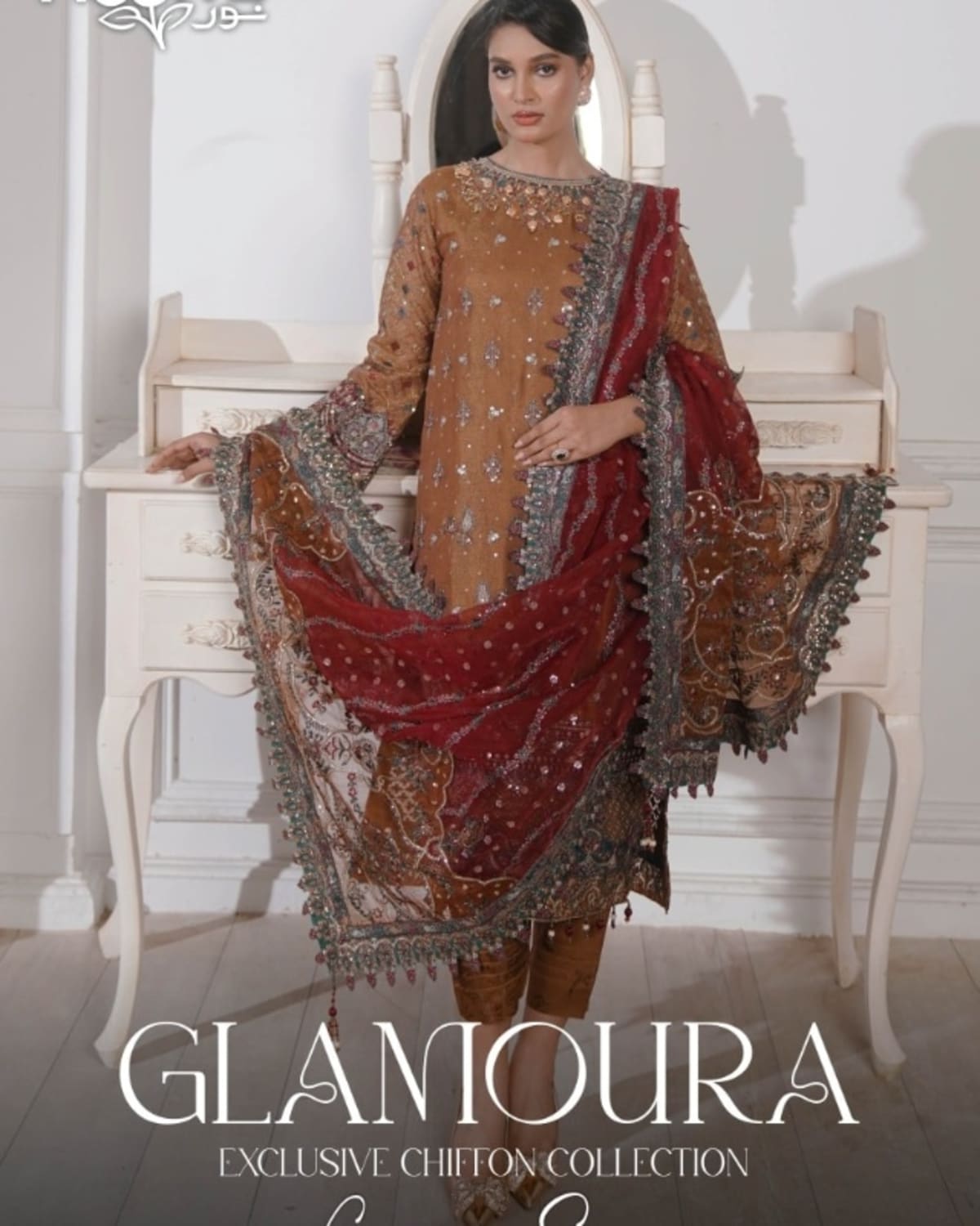 Noor's Glamoura Exclusive Chiffon Collection 2025 6