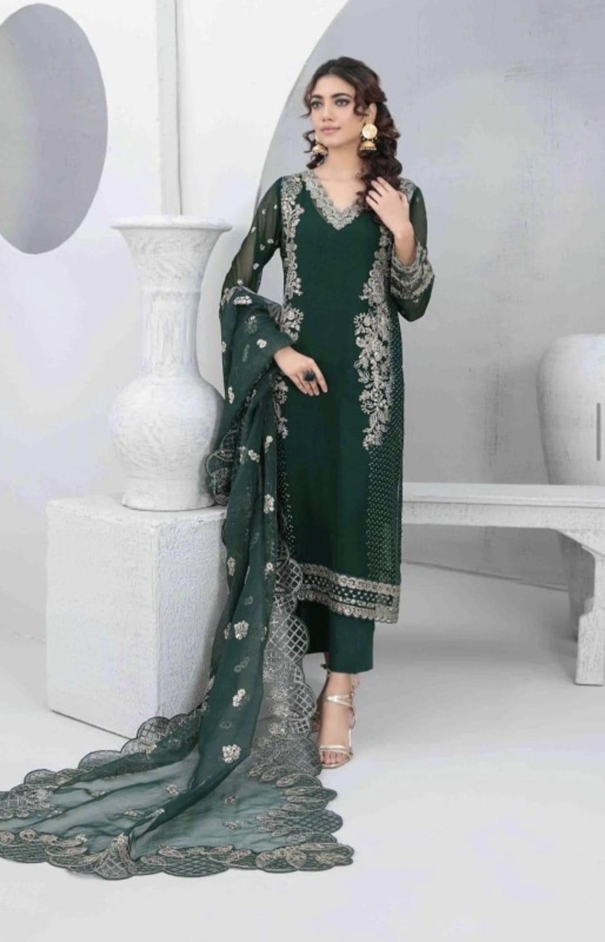 Tawakkal Afa Fancy Embroidered Unstitched Chiffon Suit 8