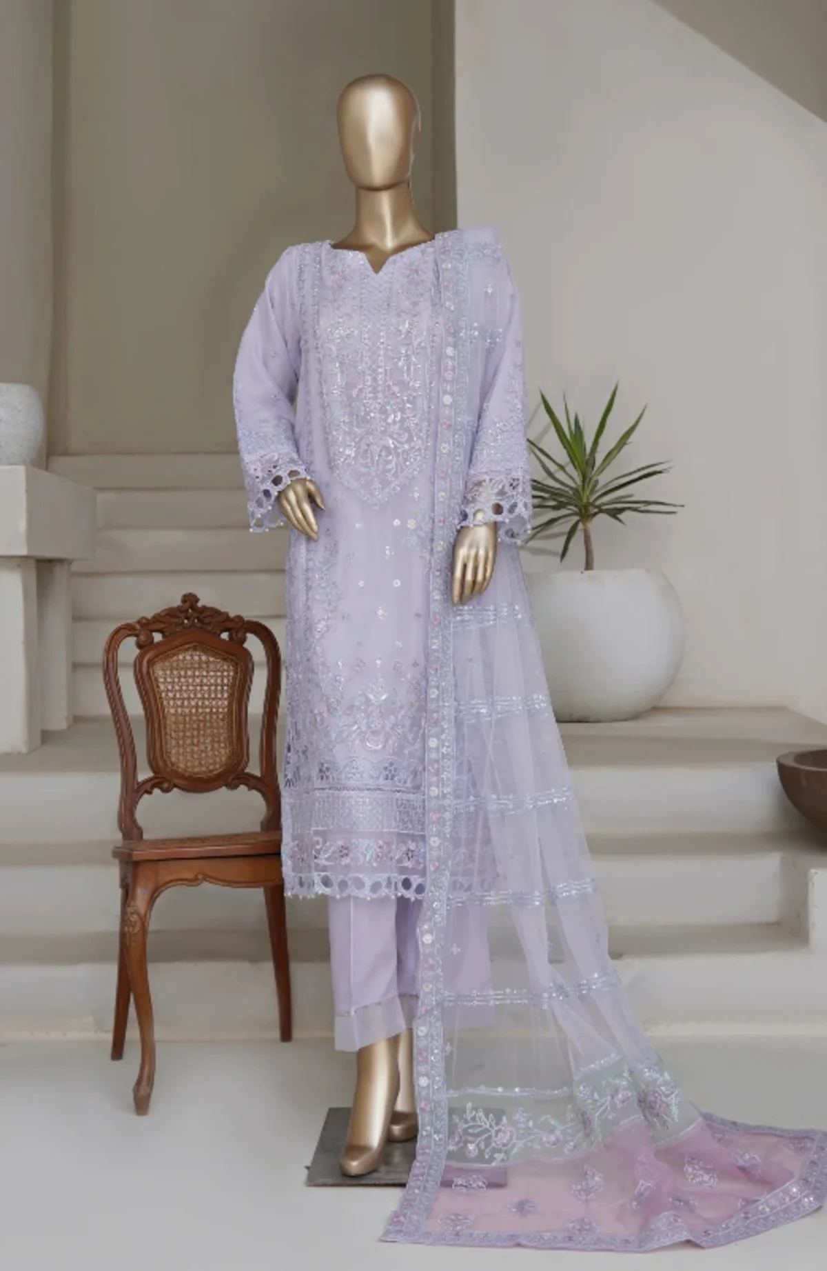 Sadabahar Mahpara Embroidered  Stitched 3 Piece | Vol-17