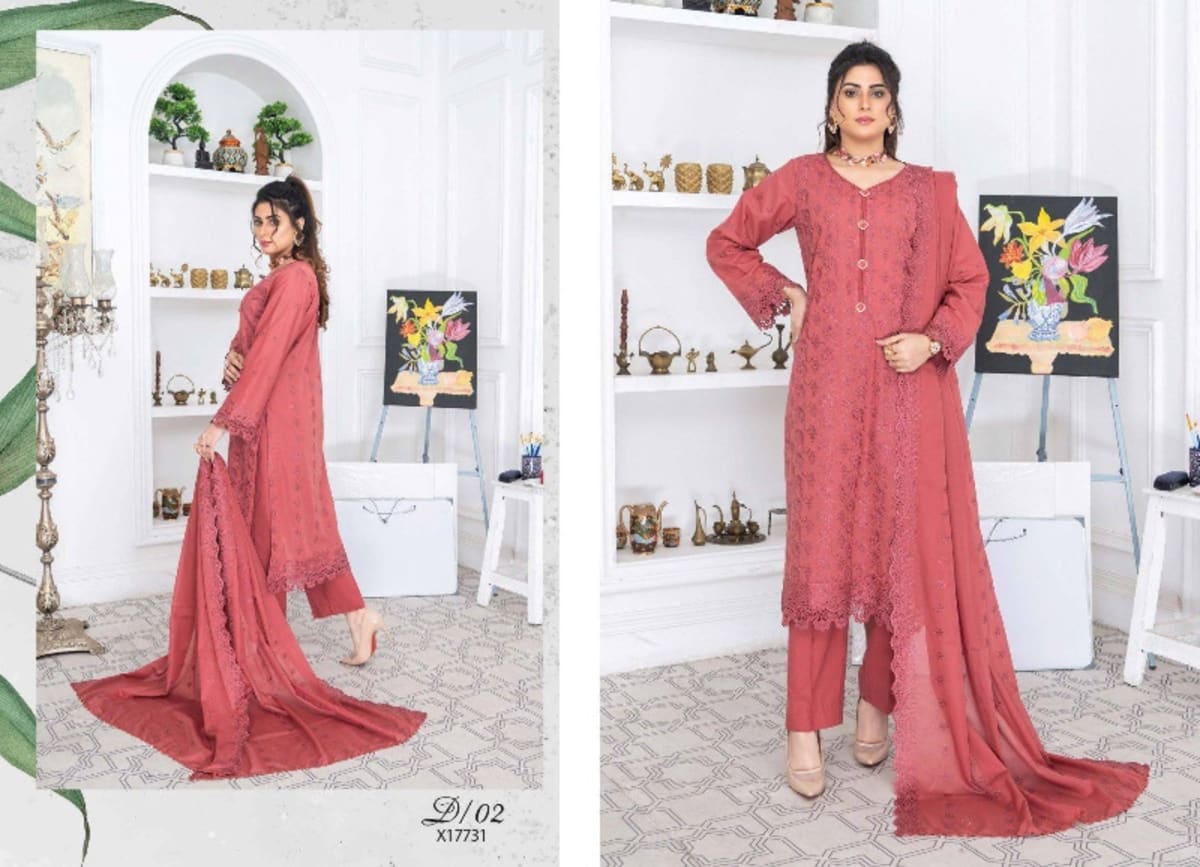 Meraki by Riaz Arts | Chikankari Lawn Suit 9