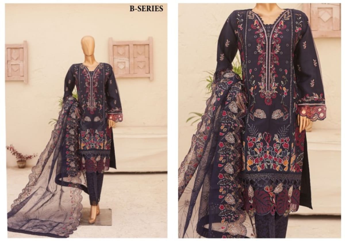 Bin Sayeed Organza VOL-04
