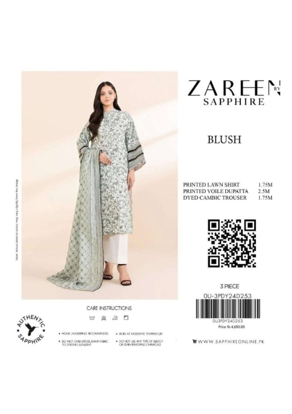 Zareen sapphire J52