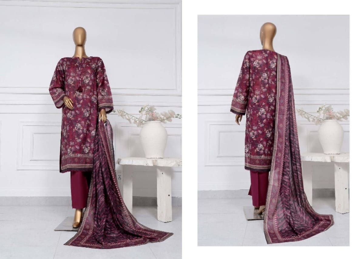 Sadabahar Printed Lawn M52 17