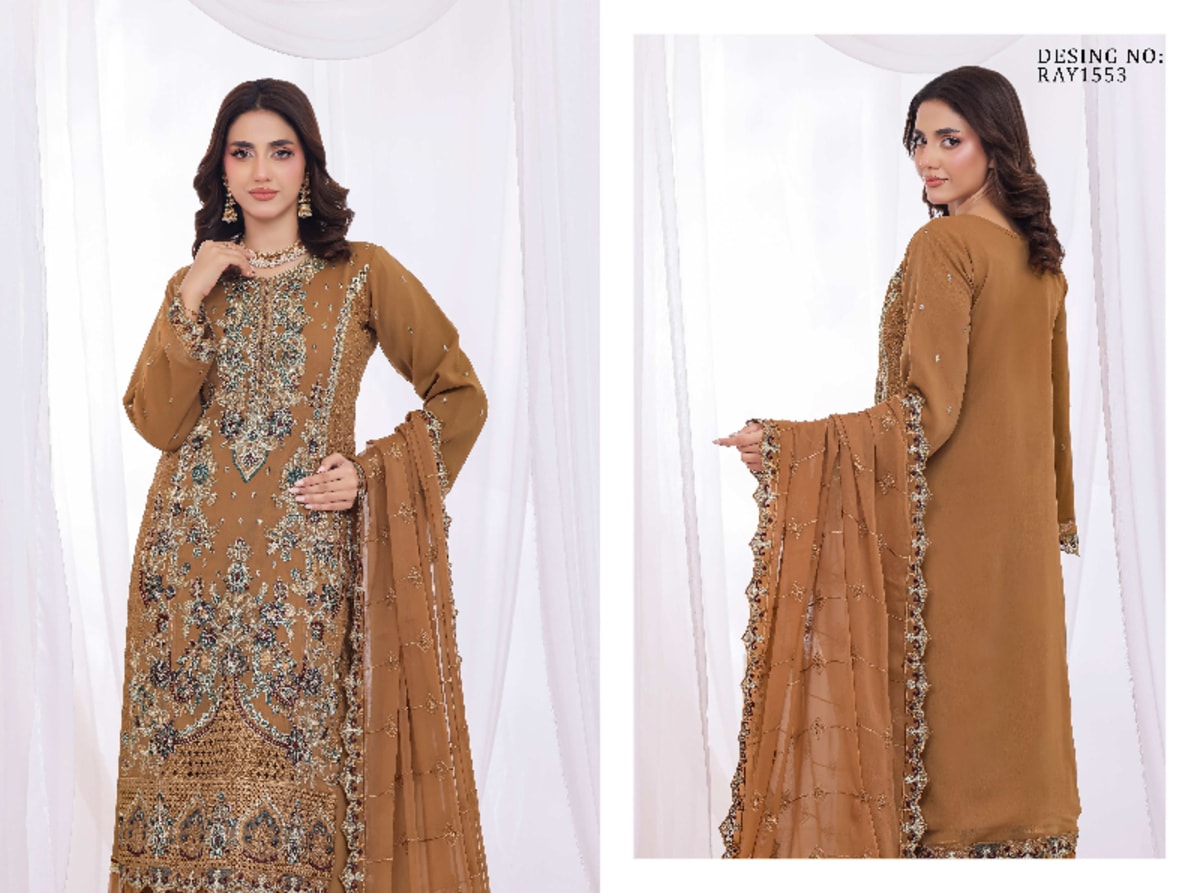 BIN HAMEED – MIDHAT Luxury Embroidered Chiffon Collection 7