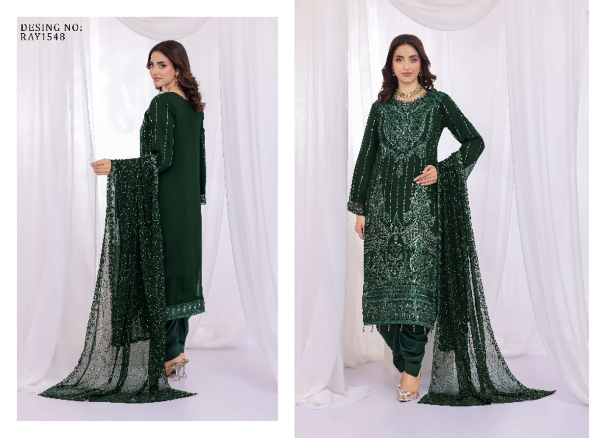 BIN HAMEED – MIDHAT Luxury Embroidered Chiffon Collection 6