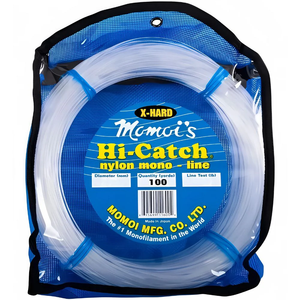 MOMOI Leader Hi-Catch Xtra-Hard 220 LBS/100 YDS Clear White