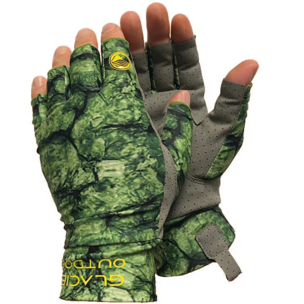 Glacier Outdoor Guantes Ascension Sun Glove Gator Green 007ag 