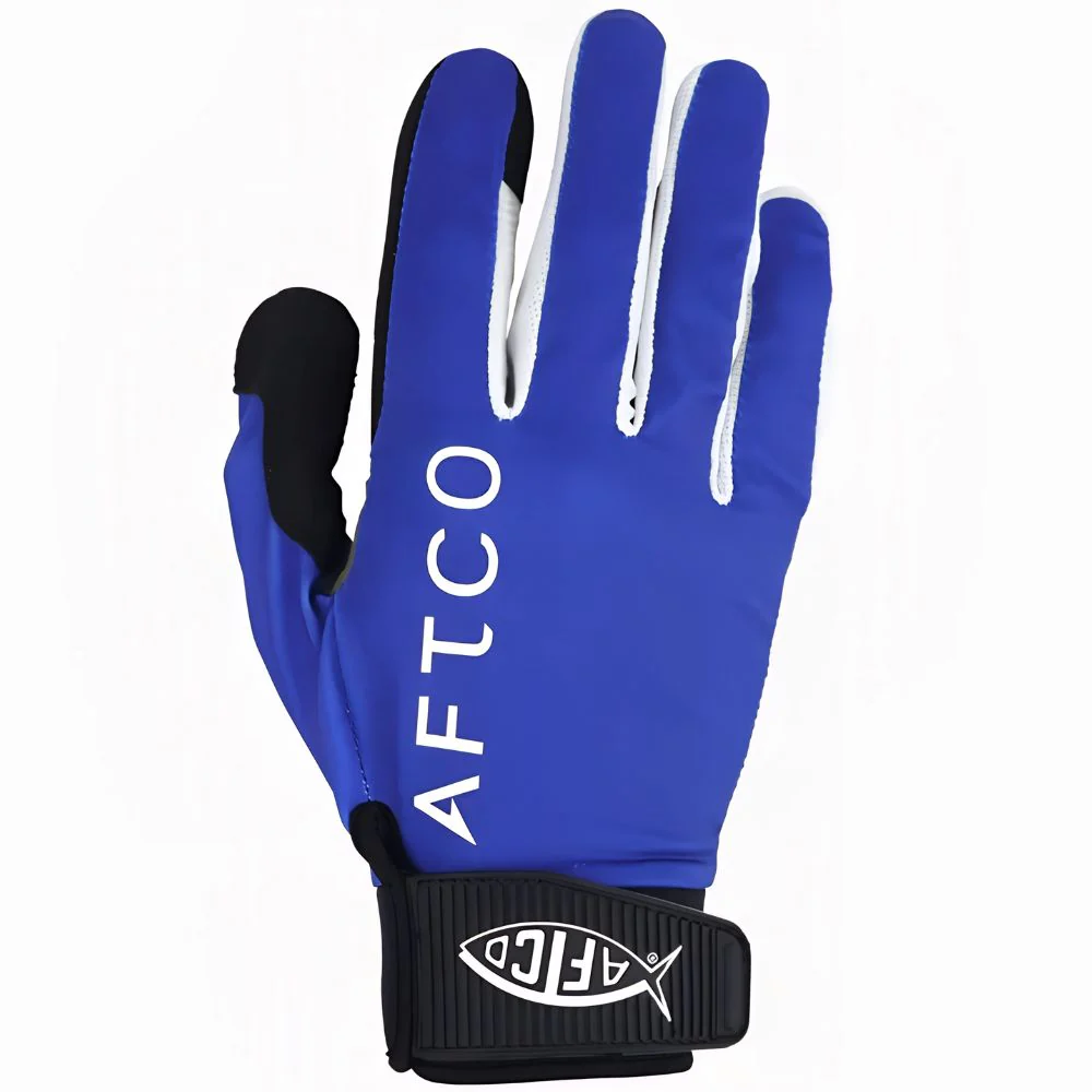 AFTCO Jigpro Jigging Gloves Blue glovej-blue