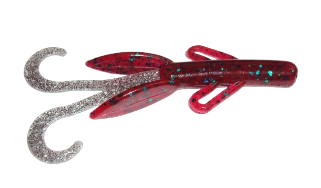 FAT HOG RED BUG SILVER GLITER TAIL