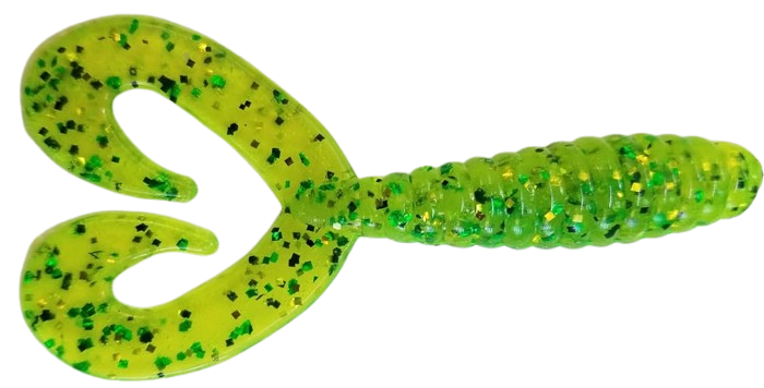 TWIN TAIL GRUB CHARTREUSE LIMA