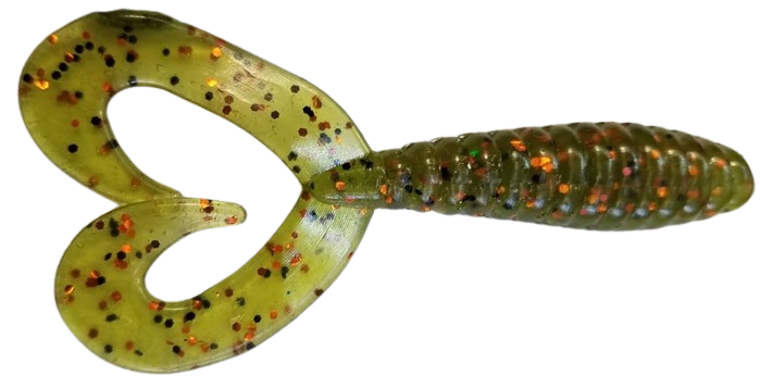 TWIN TAIL GRUB WATERMELON ORANGE