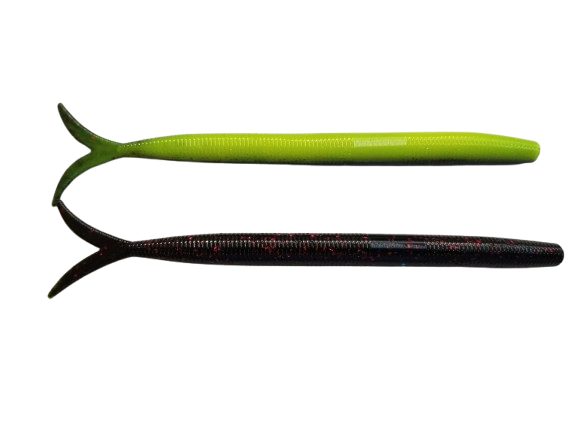 FISH TAIL BLACK RED NEON CHARTREUSE LAM