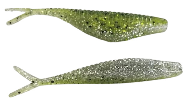 FLUKE 3" WATERMELON GOLD SILVER GLITTER LAM
