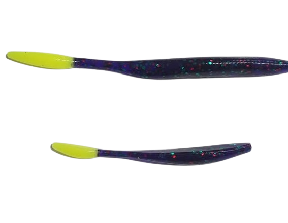 DROP SHOT WORM JUNE BUG RED CHART TAIL