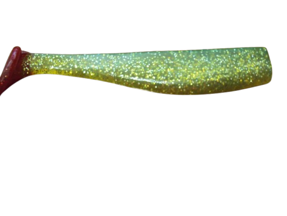 MINNOW CHARTREUSE SILVER RED TAIL