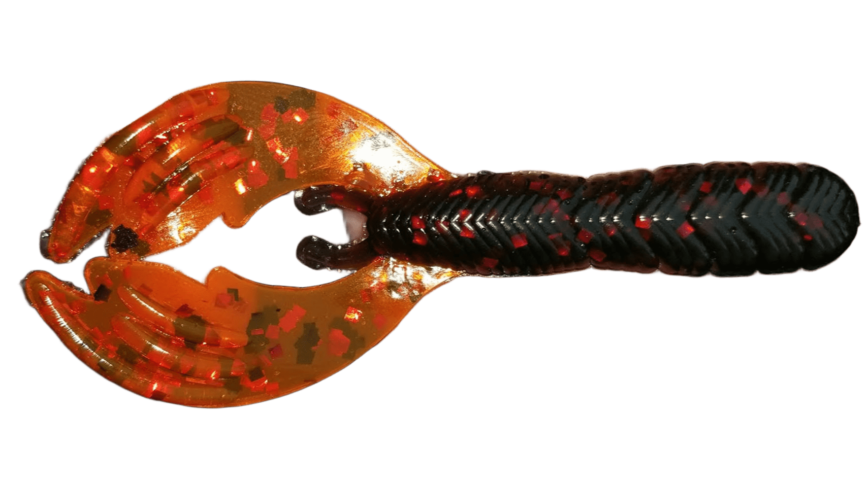 CRAW 4" BLACK RED NEON TENAZA ORANGE GLASS