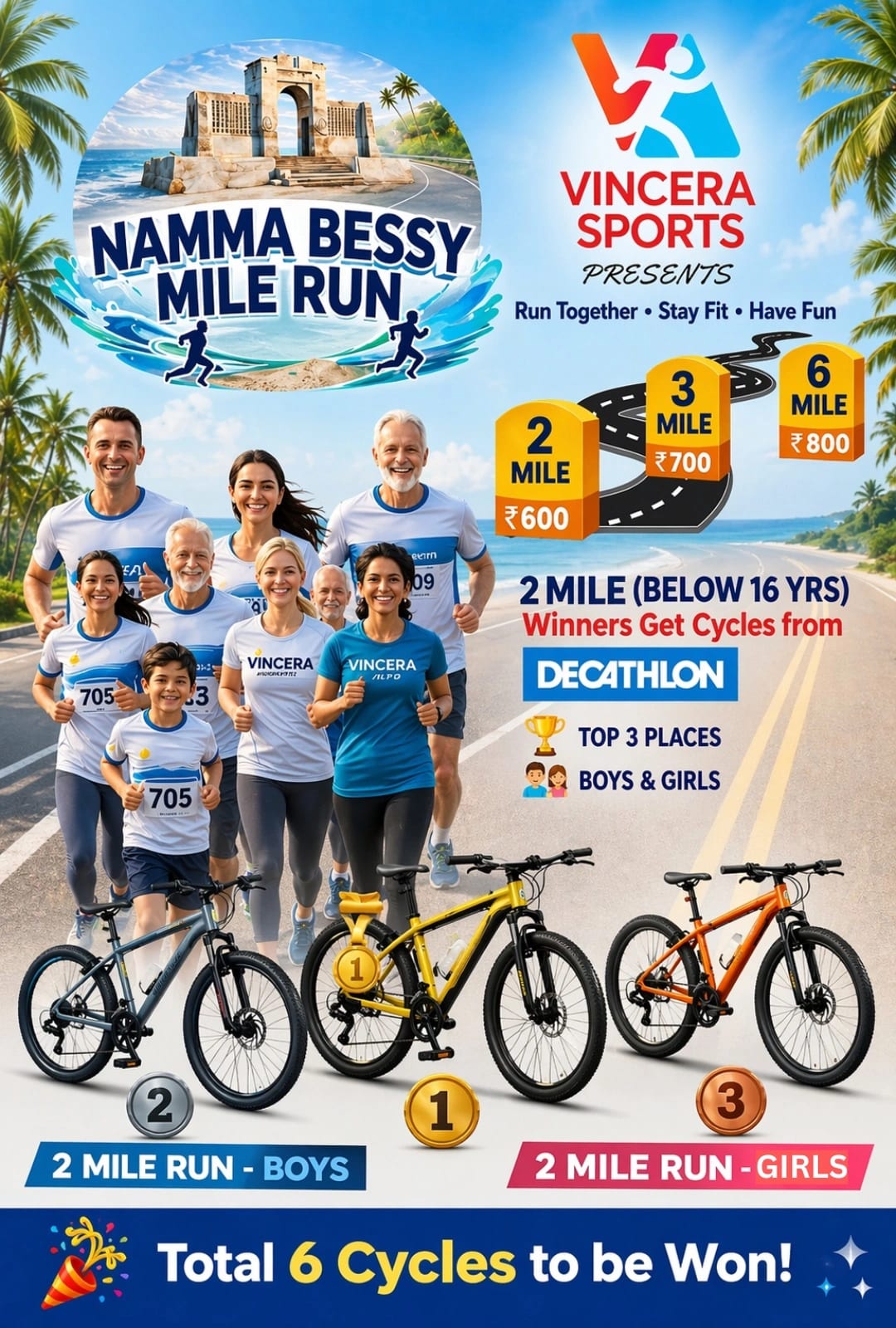 Namma Bessy Mile Run 2026 banner