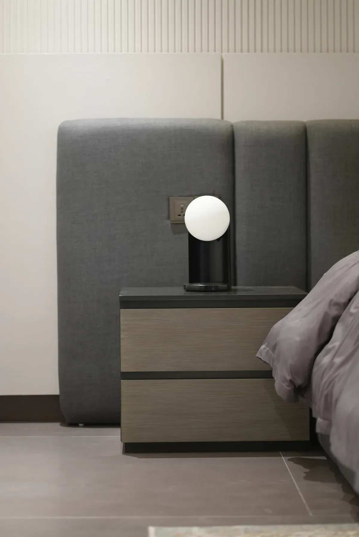 Aura Upholstered Night Stand