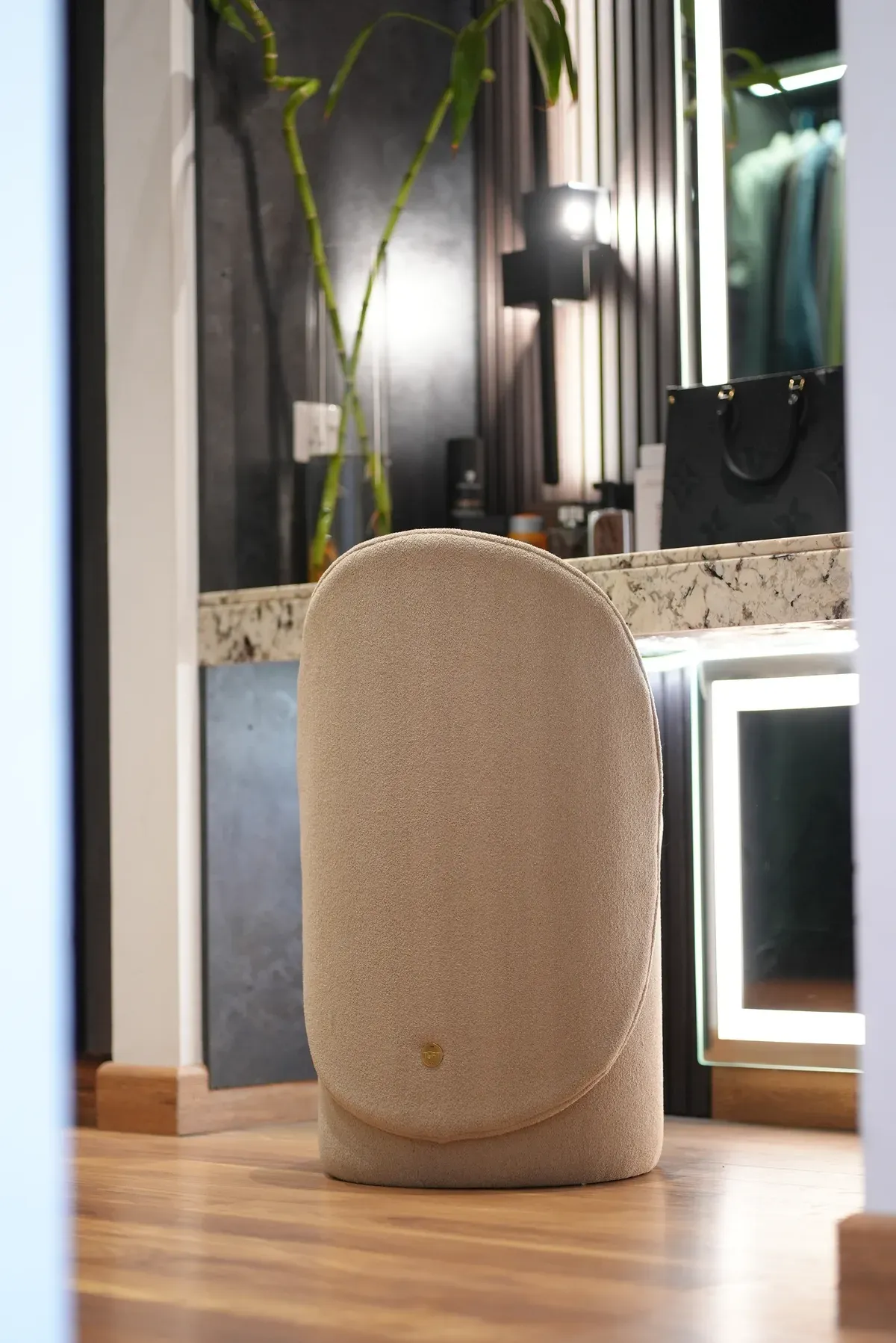 The Crescent Vanity Stool