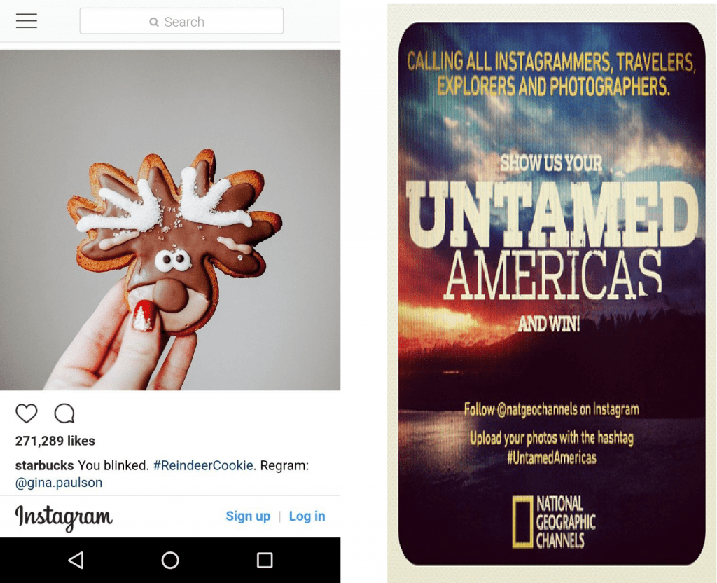 Instagram Content Marketing examples