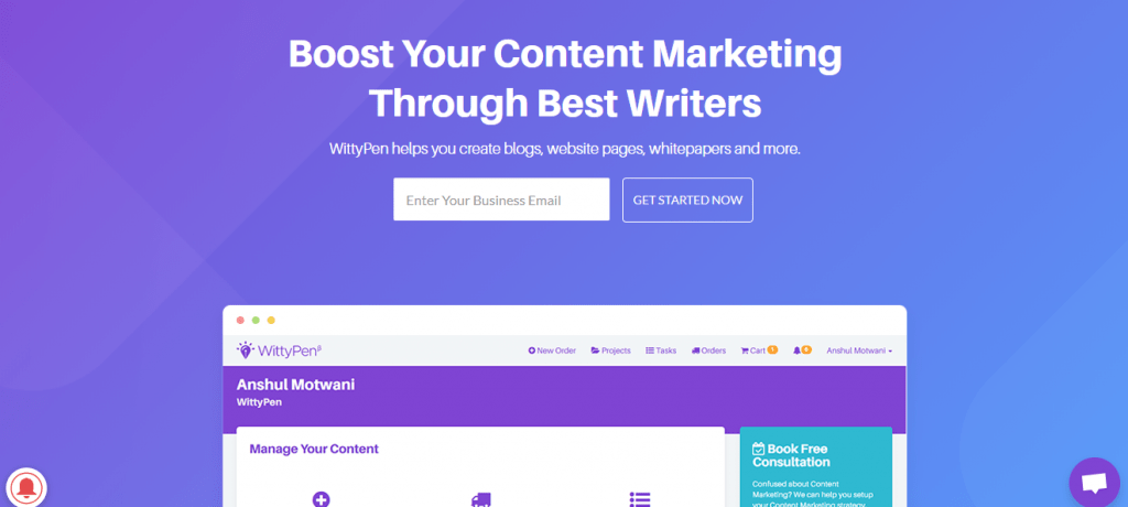 online content Writing platform