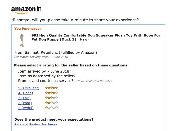 Amazon Feedback
