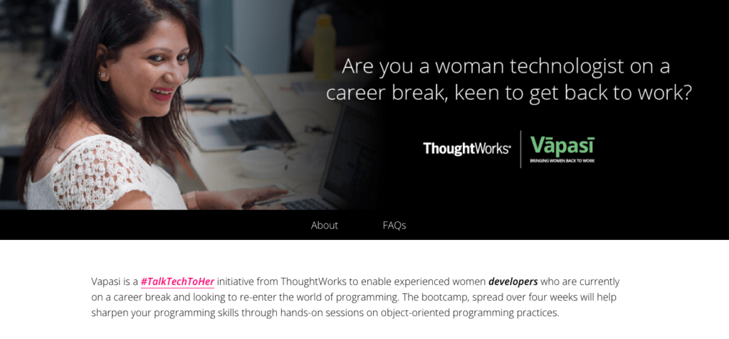 Talk tech to her