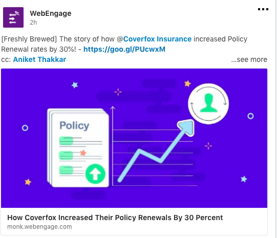 Linkedin Webengage
