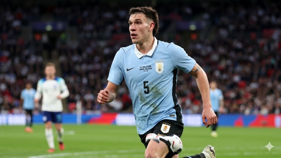 Ugarte's Yellow Card Magic! How He Stayed On vs England