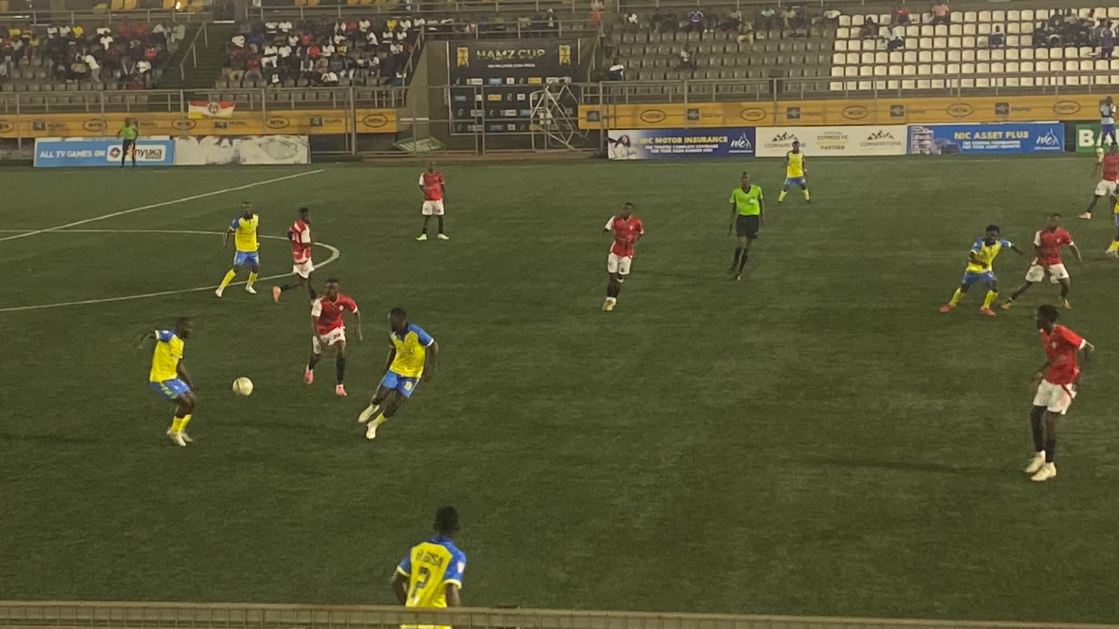 Action from URA FC against UPPC at Hamz Stadium