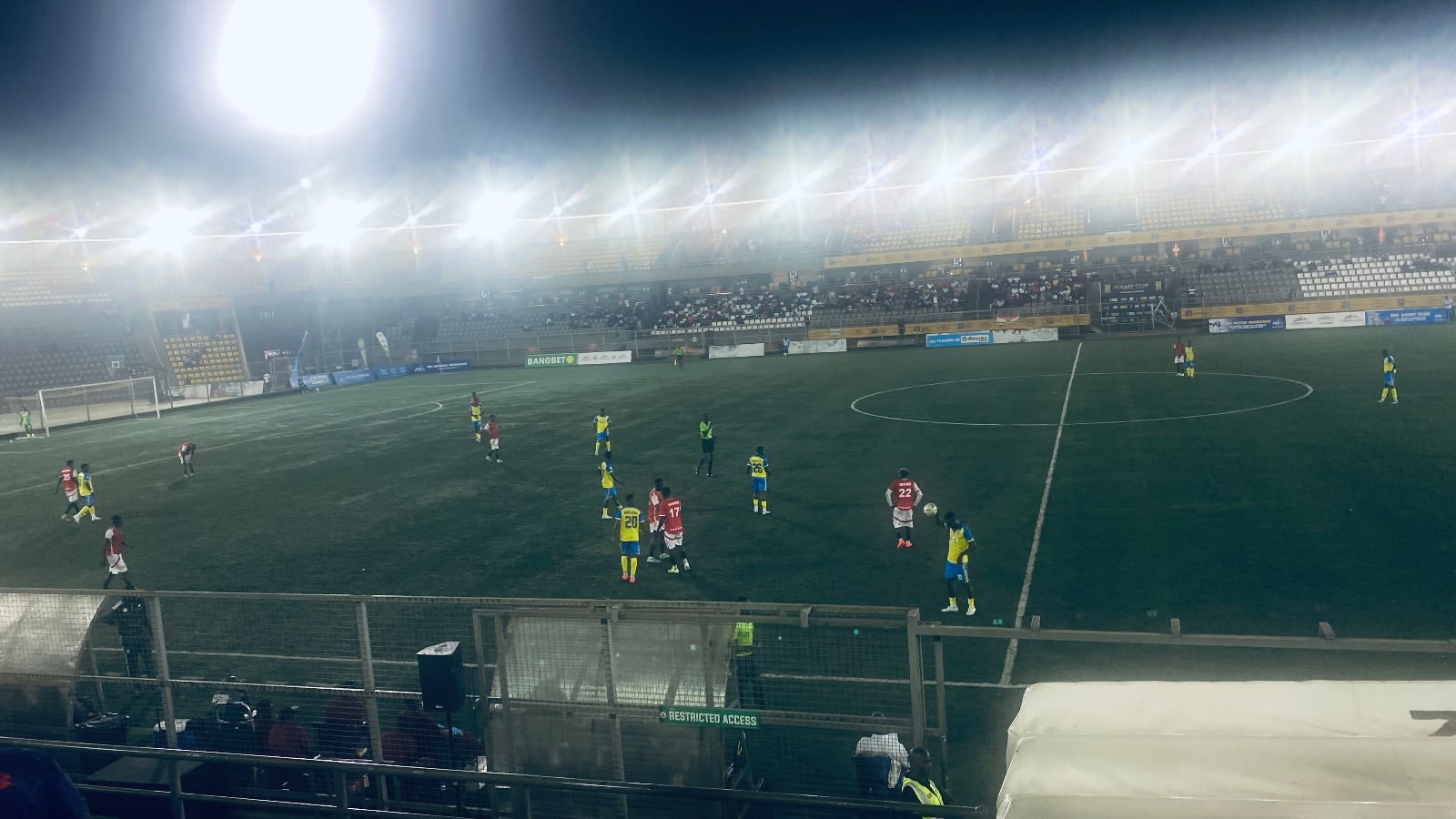 Floodlights on for URA FC against UPPC