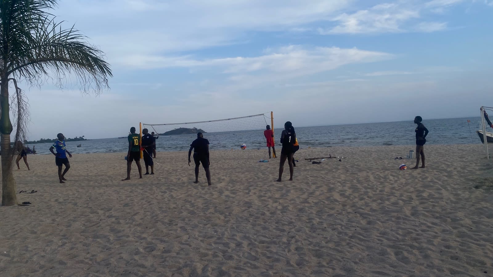 Team Uganda fine-tunes preparations on Wednesday ahead of the CAVB Zone V Beach Volleyball Championship, which serves off today at Bunjako Beach.