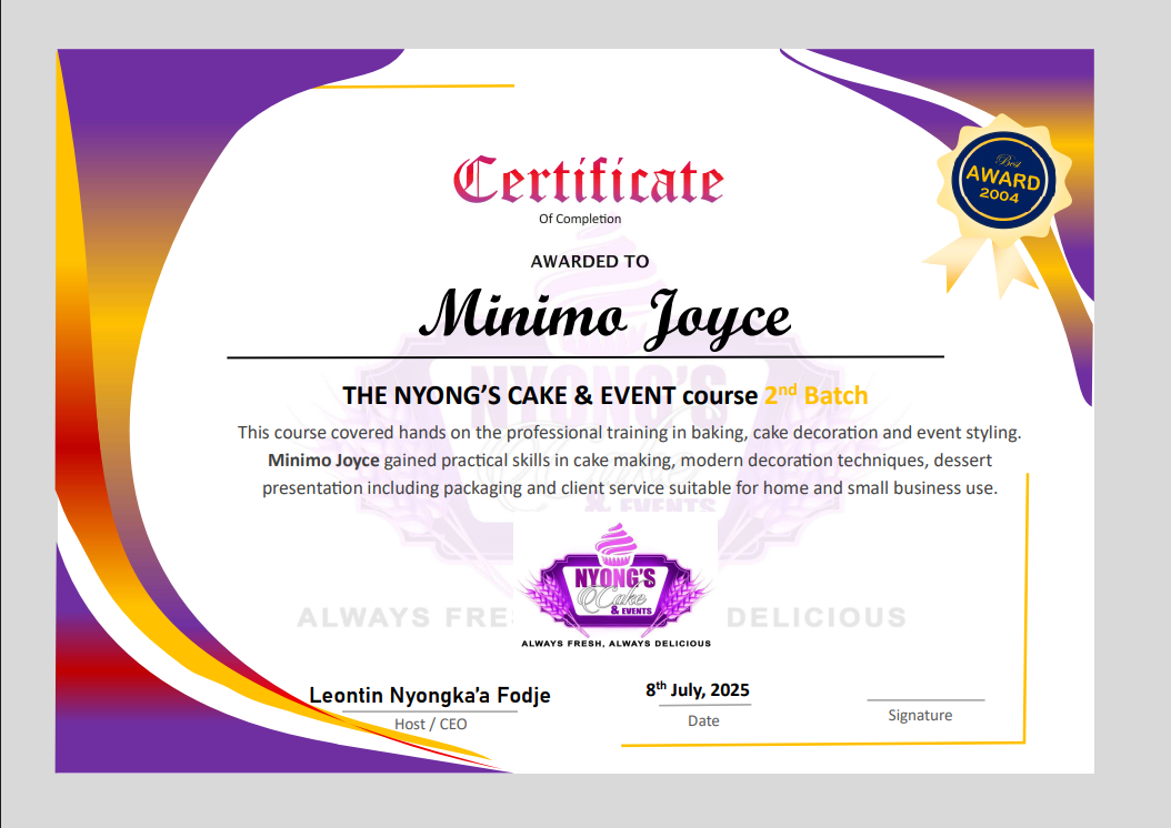 Banginic Nyoys cake events project