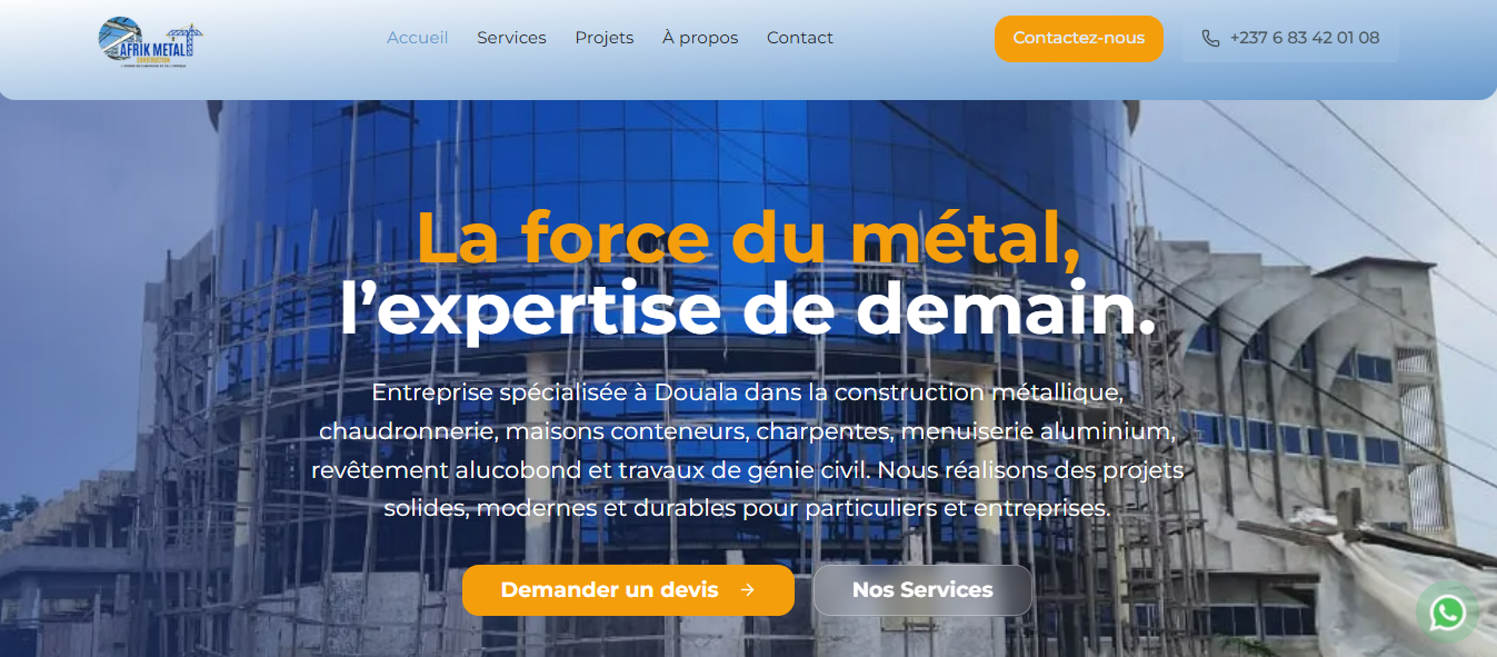 Banginic Afrik Metal Construction project