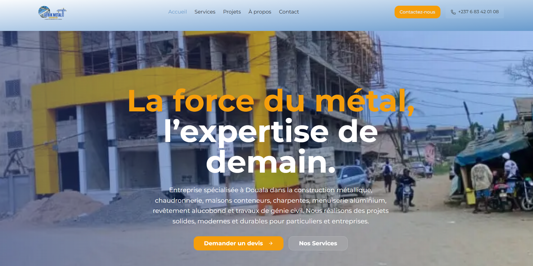 Banginic Afrik Metal Construction project