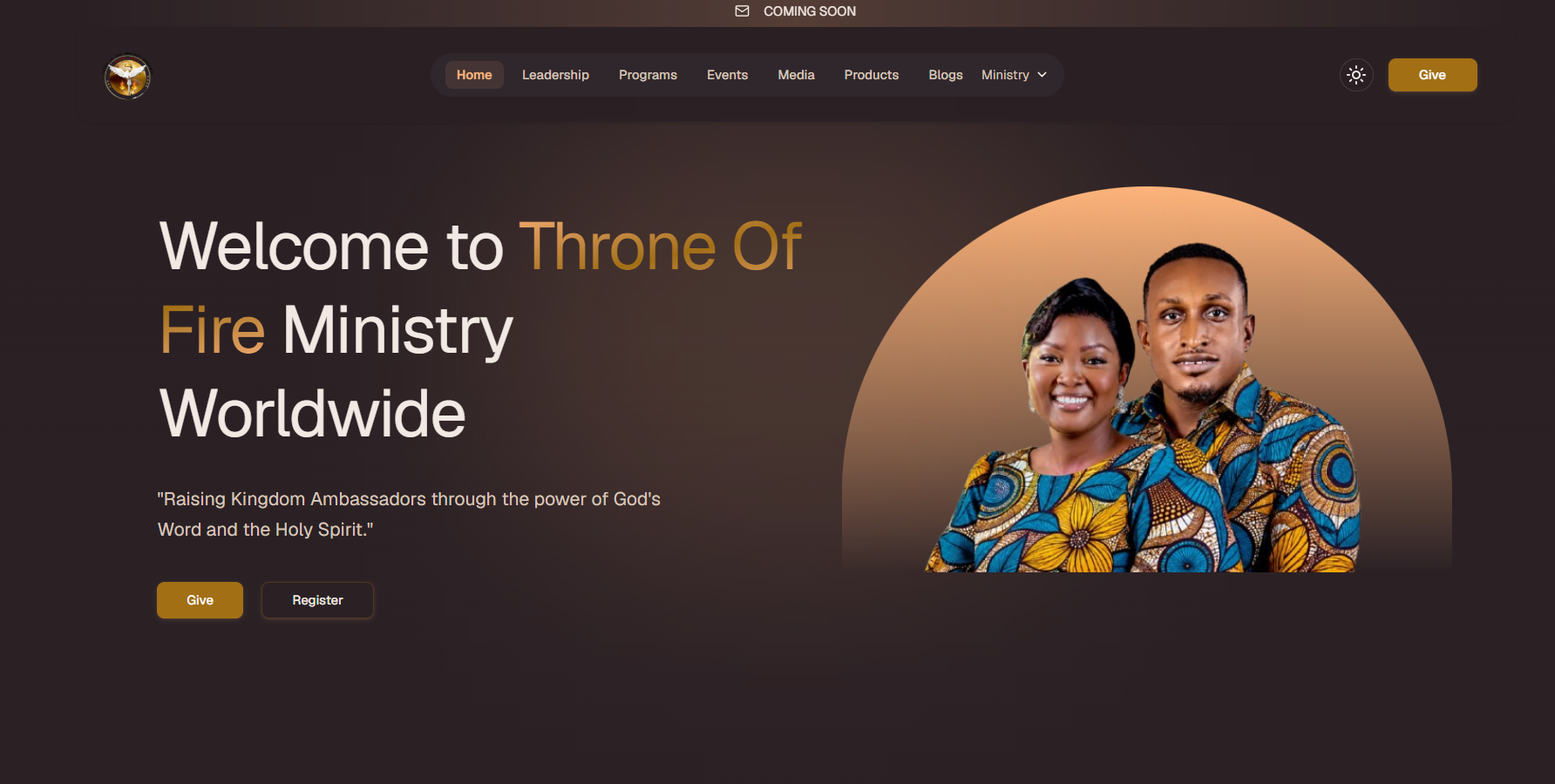 Banginic Throne of fire ministry project