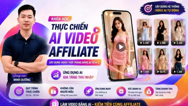 Khóa Học Video AI Affiliate Thực Chiến Cùng Minh Dương